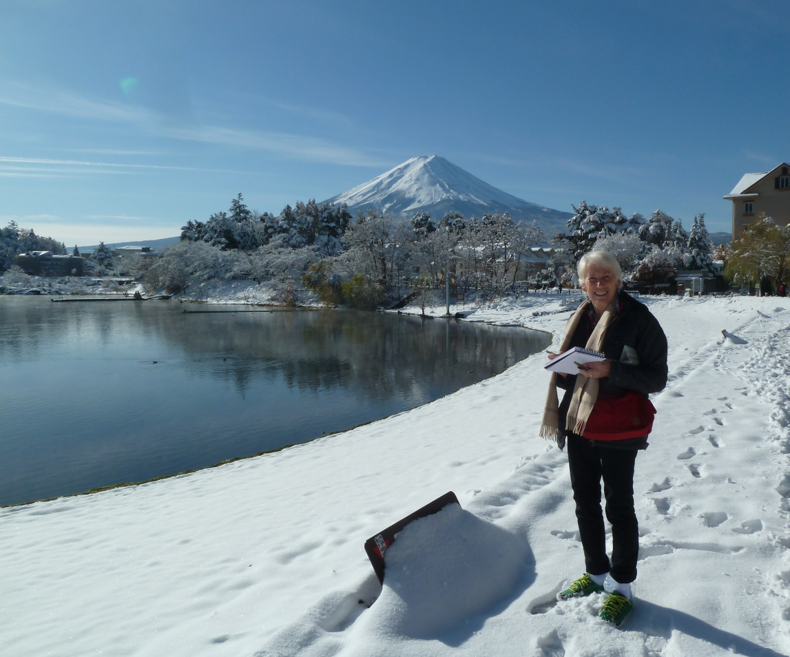 Giappone: il Fujiyama visto dal lago Kawaguchiko